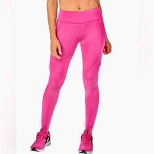 Zumba Mesh panel with clear print ankle leggings
